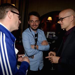 Director Nicolas Winding Refn (L), Jacob Jarek and guest attend the IMDB's 2013 Cannes Film Festival Dinner Party during the 66th Annual Cannes Film Festival at Restaurant Mantel on May 20, 2013 in Cannes, France.