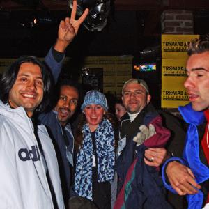 Julian and crew having a blast at Sundance while filming doc Journey to Sundance