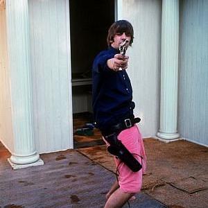 The Beatles Ringo starr points his pistol straight at you