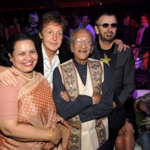 Paul McCartney, Ravi Shankar, Ringo Starr