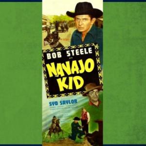 Syd Saylor and Bob Steele in Navajo Kid (1945)