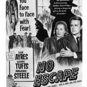 Lew Ayres and Marjorie Steele in No Escape 1953