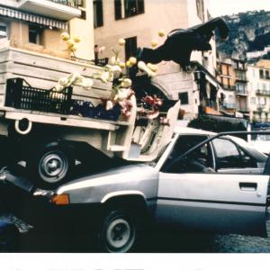 Crashing a trike into an oncoming car Maximum Risk Monaco France