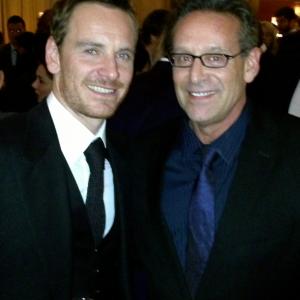 Michael Fassbender and Rob Steinberg at NY Film Festival Premier of 12 Years A Slave I stole his slave and freed him!