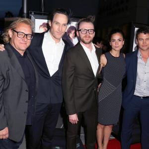 Alice Braga, Callan Mulvey, Simon Pegg, Kriv Stenders and Luke Hemsworth at event of Kill Me Three Times (2014)