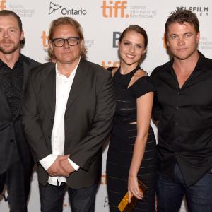 Simon Pegg, Kriv Stenders, Luke Hemsworth and Teresa Palmer at event of Kill Me Three Times (2014)