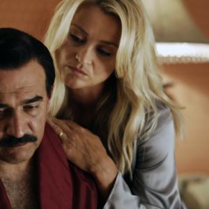 Still of Igal Naor and Christine Stephen-Daly in House of Saddam (2008)