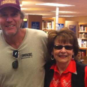 On the set of LONGMIRE with actor Robert Taylor