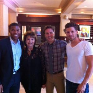 With actors Gaius Charles Scott Porter and Matt Lauria at the ATX Television Festivals Spotlight of FRIDAY NIGHT LIGHTS