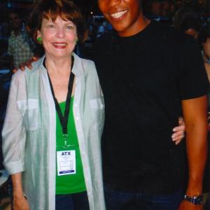 With actor Gaius Charles at the ATX Television Festivals Spotlight of FRIDAY NIGHT LIGHTS.