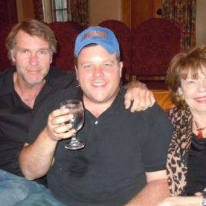 With actors Robert Taylor and Adam Bartley at a LONGMIRE cast party.