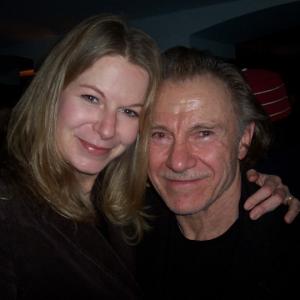 With Harvey Keitel at the wrap party for The Ministers