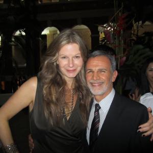 With Tony Plana at the premiere of AMERICA, in Puerto Rico.