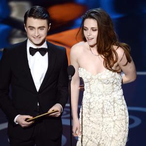 Daniel Radcliffe and Kristen Stewart at event of The Oscars 2013