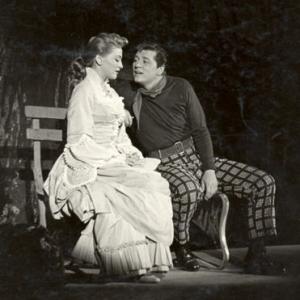 Paula Stewart with Gordon McCrae on a production of Carousel at the Dallas State Fair Theatre