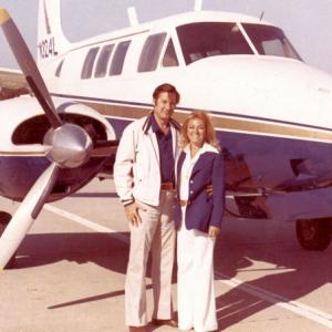 Paula Stewart with her plane