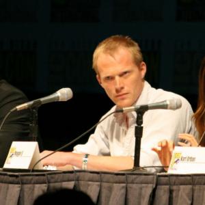 Paul Bettany Maggie Q and Scott Stewart at event of Kunigas 2011
