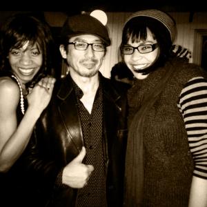 Helix (TV series) wrap party with Hiroyuki Sanada and Tamara Brown. Dec. 12th, 2013