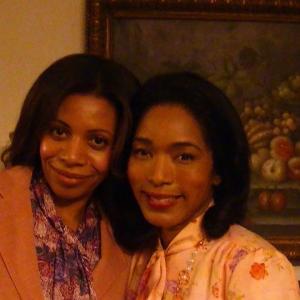 On the set of Betty and Coretta with Angela Bassett 2012