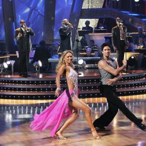 Still of Shawn Stockman, Kym Johnson and Dmitry Chaplin in Dancing with the Stars (2005)