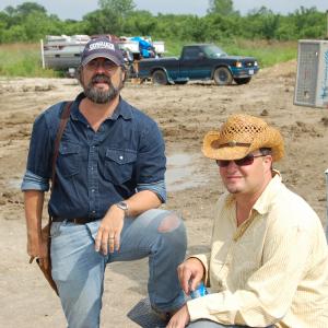 Writer-producer Michael Stokes and director Scott Ziehl on the location of EXIT SPEED.