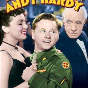 Mickey Rooney and Lewis Stone in Love Laughs at Andy Hardy 1946