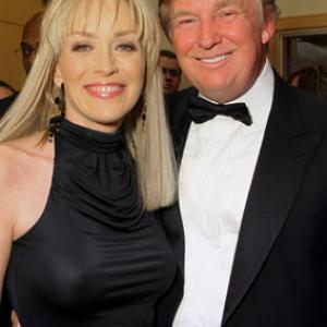 Sharon Stone and Donald Trump