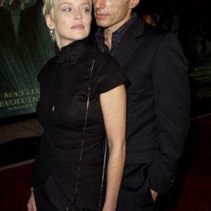 Sharon Stone and Lambert Wilson at event of Matrica. Revoliucijos (2003)