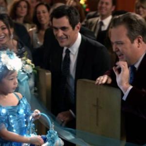 Still of Ty Burrell and Eric Stonestreet in Moderni seima 2009