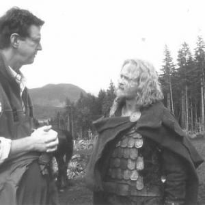 Michael Crichton and Dennis Storhøi in The 13th Warrior (1999)