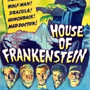 Boris Karloff John Carradine Lon Chaney Jr J Carrol Naish and Glenn Strange in House of Frankenstein 1944