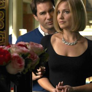 Still of Eric McCormack and Sherry Stringfield in Who Is Clark Rockefeller? 2010