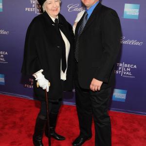 Elaine Stritch and Rob Bowman at event of Elaine Stritch Shoot Me 2013