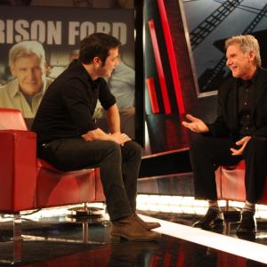 Harrison Ford and George Stroumboulopoulos in The Hour 2004