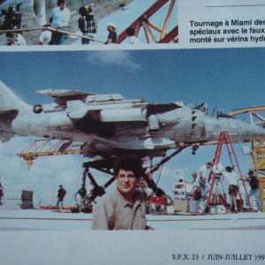 Jacques on the set of True Lies in Miami SFX No2 Frenchies of Hollywood