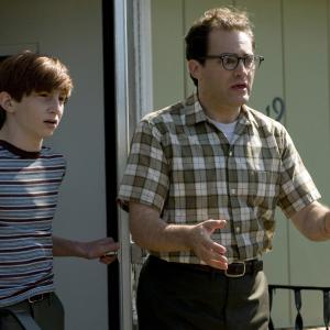Still of Michael Stuhlbarg and Aaron Wolff in A Serious Man 2009