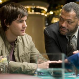 Still of Laurence Fishburne and Jim Sturgess in 21 (2008)