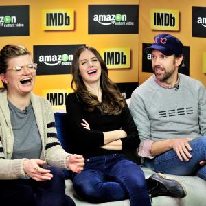 Jason Sudeikis, Alison Brie and Leslye Headland at event of IMDb & AIV Studio at Sundance (2015)