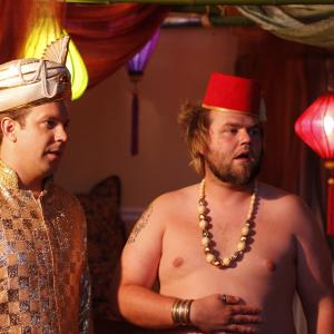 Still of Tyler Labine and Jason Sudeikis in A Good Old Fashioned Orgy 2011