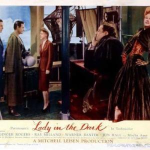 Ray Milland, Ginger Rogers, Mischa Auer and Barry Sullivan in Lady in the Dark (1944)