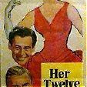 Greer Garson Robert Ryan and Barry Sullivan in Her Twelve Men 1954