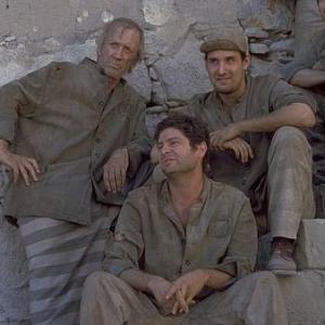 Still of David Carradine, Billy Rieck and Kirk Sullivan in Warden of Red Rock (2001)