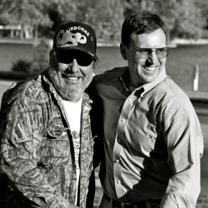 Ernie Cuevas and Perry D. Sullivan making Carolina Pines music album.