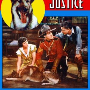 Jack Perrin Ruth Sullivan Gene Toler and Kazan the Wonder Dog in Jaws of Justice 1933