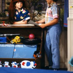 Still of Emily Schulman and Jerry Supiran in Small Wonder 1985