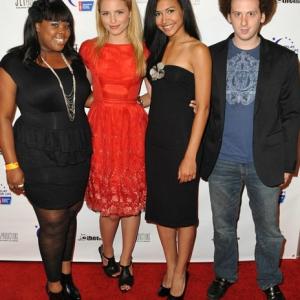 Amber Riley, Dianna Agron, Naya Rivera and Josh Sussman arrive at Art4Life 3 To Benefit the American Cancer Society