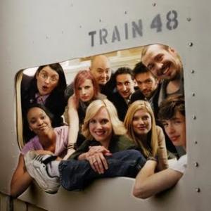 As Liz Irwin-Gallo (center) on Global TV's long running improvised nightly soap, Train 48.