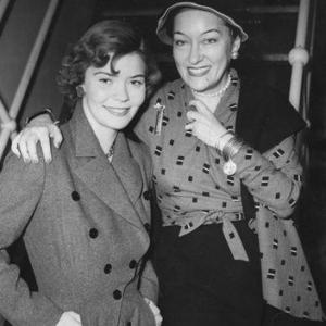 Gloria Swanson with daughter, Gloria