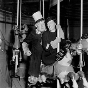 W.C. Fields and Gloria Swanson, 1936.