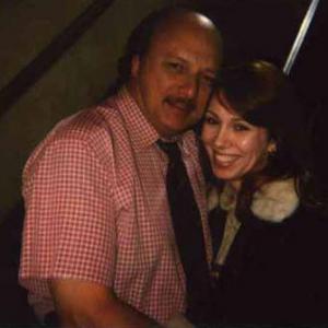 Dennis Franz & Gina-Raye Carter on the set of NYPD Blue (2001)
